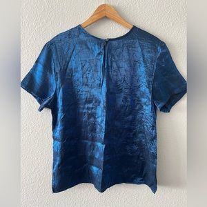 NWOT Vintage Blue Blouse